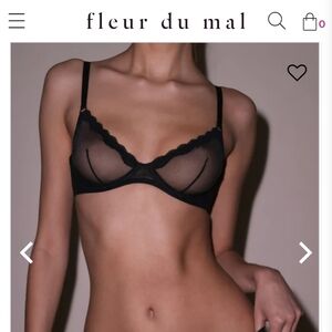 FLEUR DU MAL SHEER TULLE DEMI BRA
